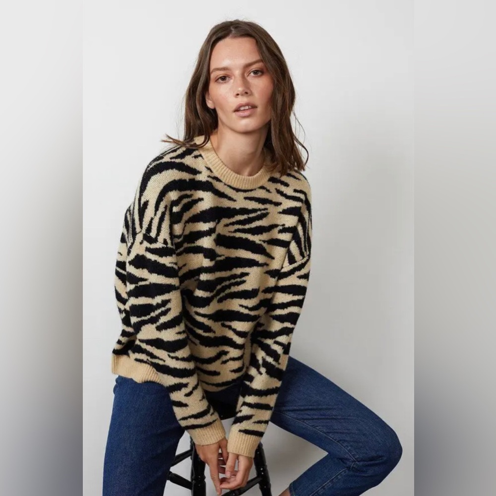 Amal Zebra Printed Sweater